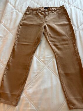Seven7 Jeans in coated Camel